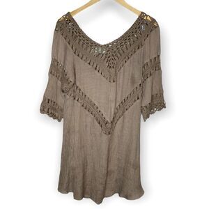 Dreamers swim cover tan size Large